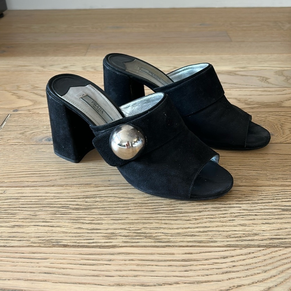 Prada suede sandals